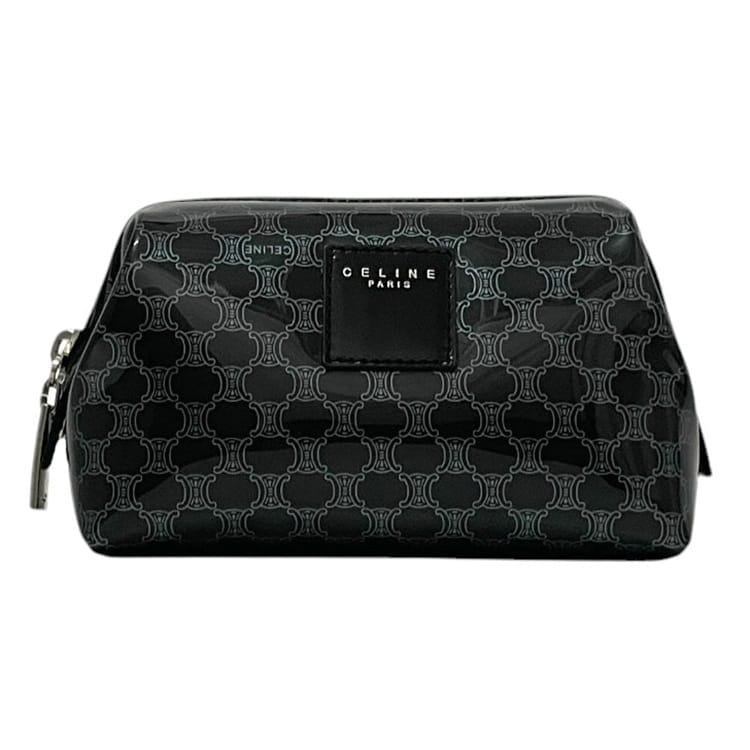 【超美品】CELINE セリーヌ マカダム柄 ポーチ コスメポーチ 化粧ポーチ 楽天市場】【バッグ】CELINE セリーヌ マカダム柄 ブラゾン柄