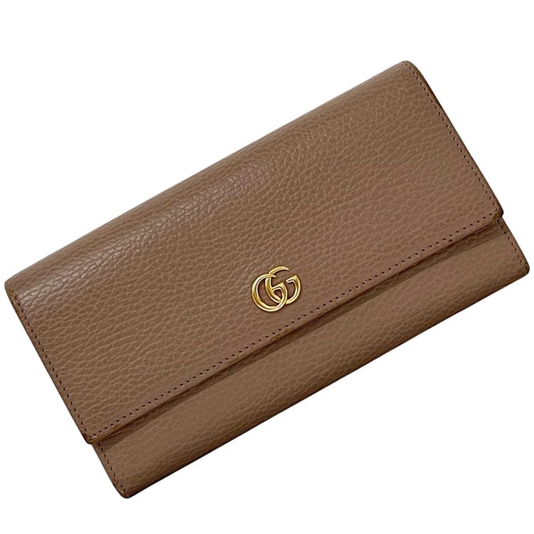 GUCCI GGパターン 長財布 パープル/ベージュ Gucci GGパターン 長財布 ベージュ 【公式通販】