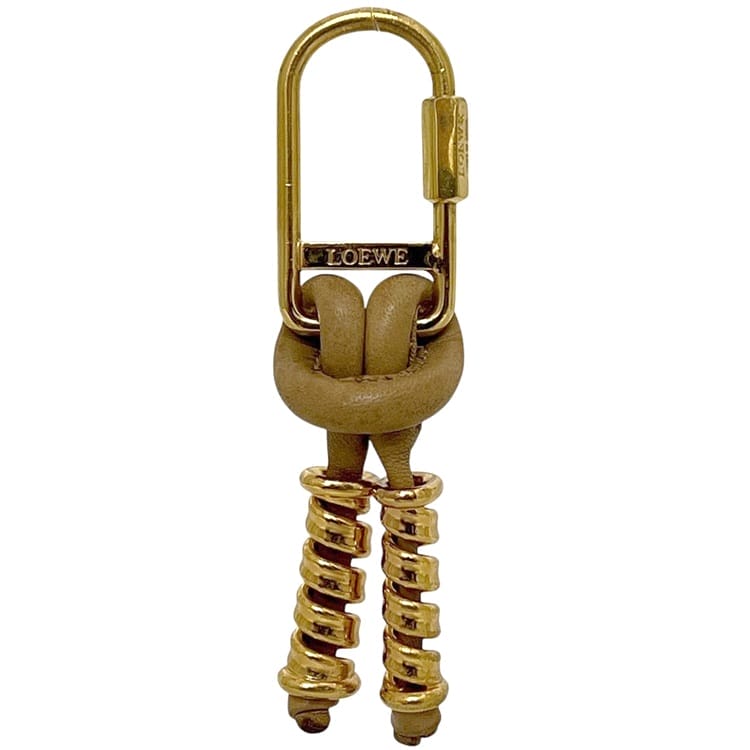 楽天市場】ロエベ キーホルダー ロゴ キーフック ゴールド金具 LOEWE