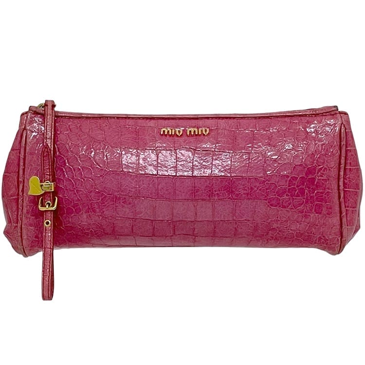 楽天市場】ミュウミュウ ミニクラッチバッグ/フラットポーチ miu miu