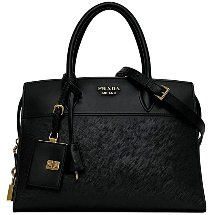 プラダ 2way 御徒面子 エスプラナー f-24853 黒いこと NERO 1BA046 美品 なめし革 中古 117 D PRADA 自主独往 黒 ショルダーバッグ ハンドバック はりつけ台上半身 チャック ロゴタイプ レディース メンズ 定番 一般受け 分かりやすい 革 ゴールド金具 ブランド名 本物 位置づける済み