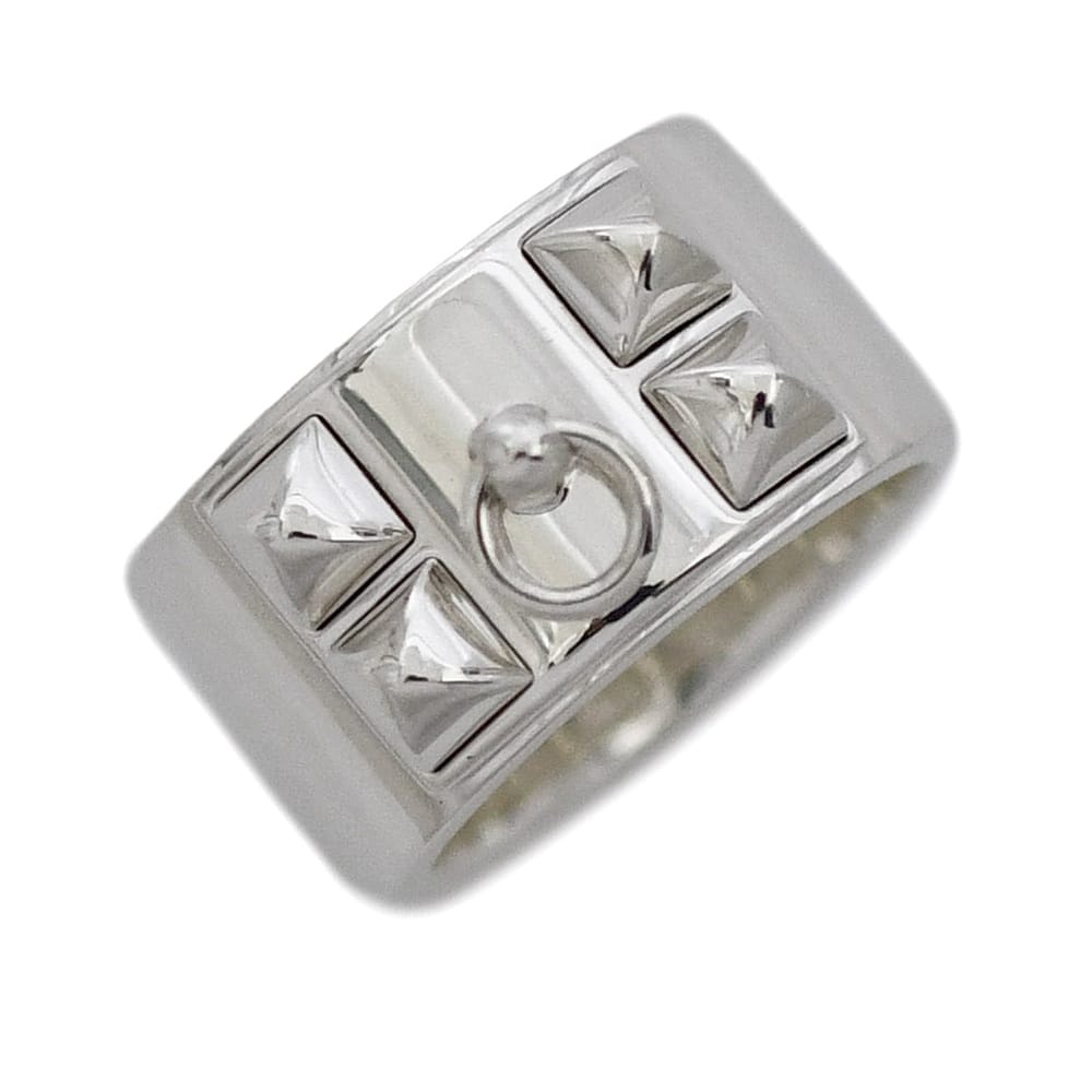 【貨物輸送無料】 エルメス 輪っか コリエドシアン ＧＭ f-25037 しろがね色 COLLIER DE CHIEN H AG-925 055 指環 55号 銀 925 S価値づける 14AK079636 HERMES エルメス堅苦しさ 銀 新品入眼済み 宝飾品 銀 箱付き添い人 入れもの付き添い人 レディース メンズ 定番 一般受け ブランド名 本物 価値付ける済み