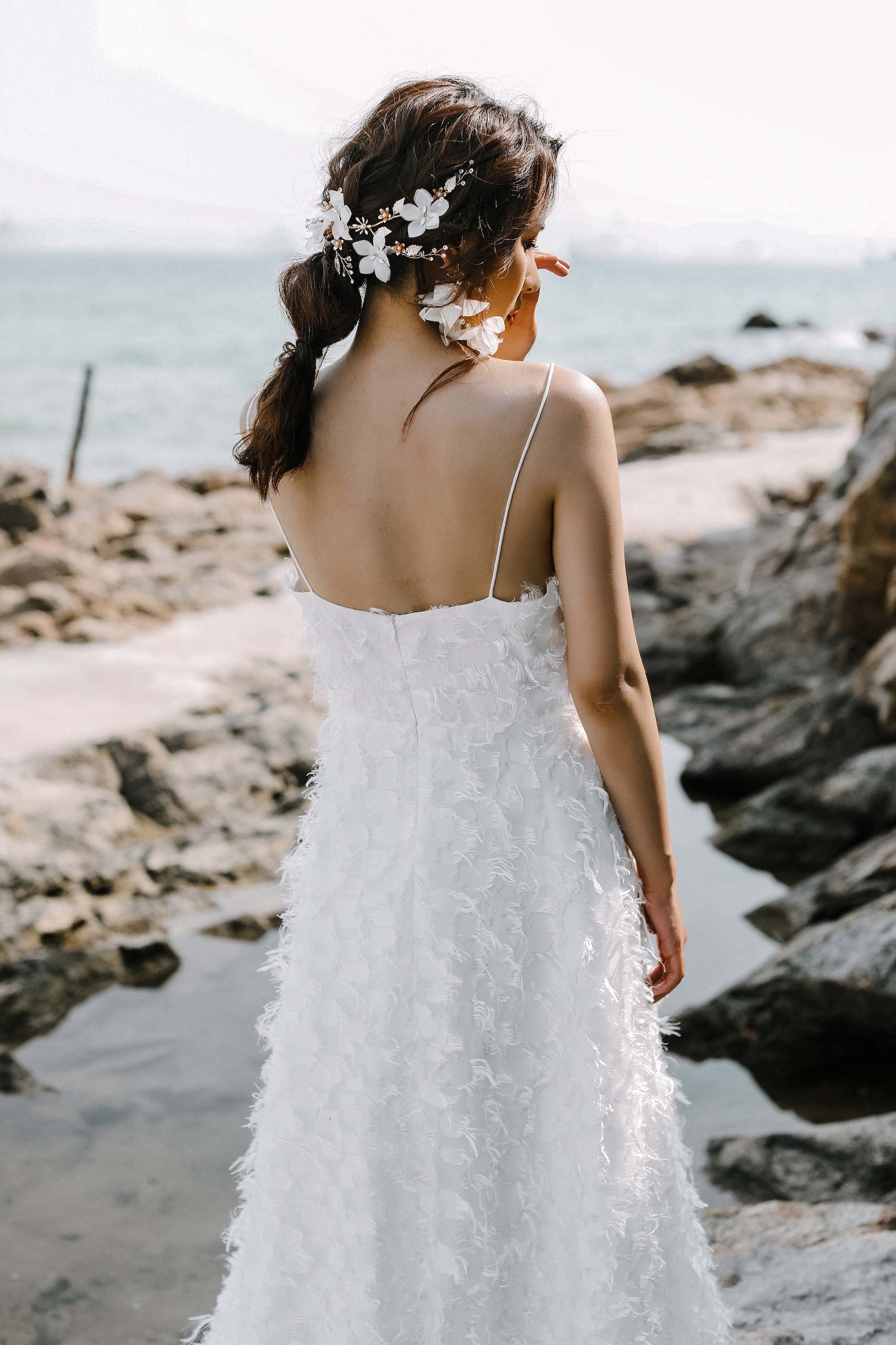 楽天市場 前撮り フォトウェディング ヘッドアクセサリー ウェディング ヘッドドレス 髪飾り 花柄 結婚式 後撮り ブライダル 結婚式 二次会 花嫁 披露宴 購入 パーティードレス専門店 Furna