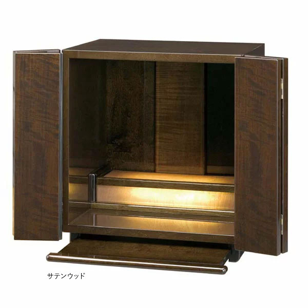 ☆彡5/9～16は尖んがり引き揚げ＆引き換え証 今めかしい 仏壇 家具調仏壇 静岡仏壇シカモア・サテンウッド「12号」 貨物輸送無料 仏具-日用品雑貨・文房具・手芸