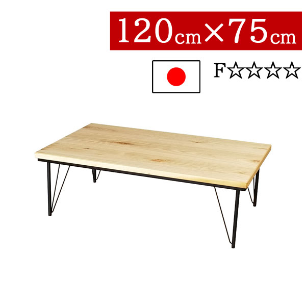 【7/25までポイント増量&クーポン】 こたつ ローテーブル 国産 日本製 長方形 120&times;75cm低め アイアン脚リビング ダイニング 家具調コタツ炬燵 一人暮らし モダン 北欧 ドリーム デルタ 送料無料｜内山家具　日向店