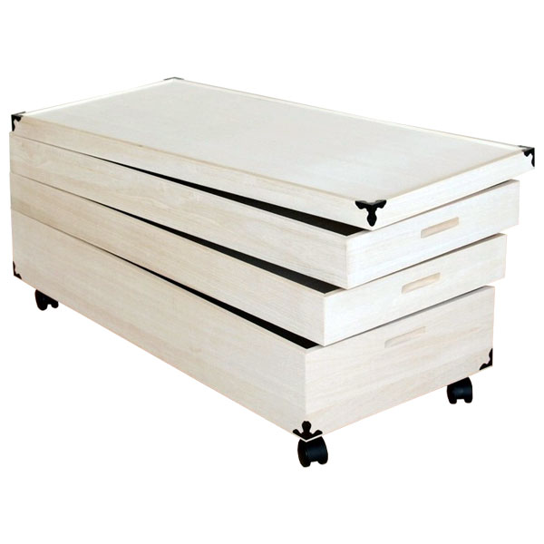 楽天市場】桐 キャスター付き 衣装ケース 浅深 4段 90cm幅 KR-4DC