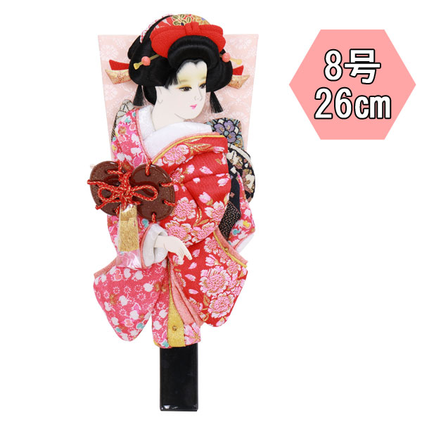 えっ!?【ポイント最大40倍以上&クーポン】 <br>羽子板 羽子板飾り 正月飾り 初正月<br>節句祝い 羽子板単品 羽子板のみ<br>姫振袖 8号 鼓 1027-08-518 <br>送料無料