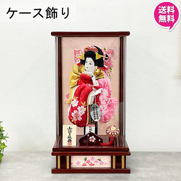 えっ!?【ポイント最大40倍以上&クーポン】 <br>羽子板お祝い 羽子板セット 羽子板飾り 贈り物 初節句 女の子 ケース アクリル　コンパクト かわいい おしゃれ羽子板 舞姿立体刺繍 10号 ワイン刺繍 10号  26938  送料無料