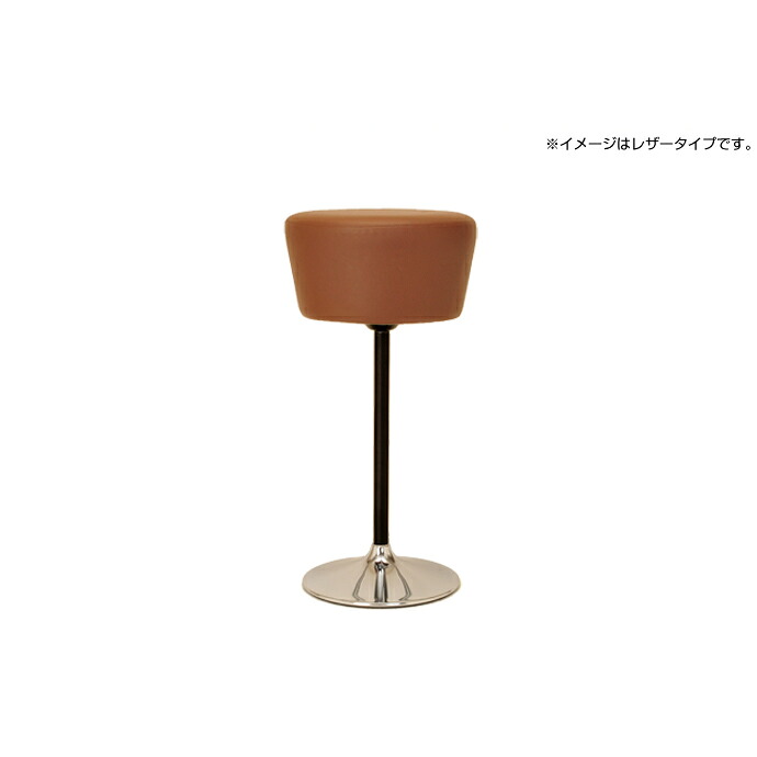 バーチェア スタンドチェアー カラード (レザータイプ) 脚カラー(ベース×ポール):クロームメッキ×黒|家具・店舗家具・激安直販ワークス