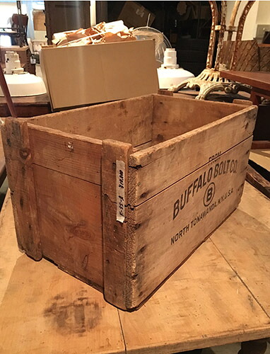 【中古】アンティーク ウッドボックス | 木箱 収納ボックス 小物入れ ヴィンテージ 天然木 インダストリアル レトロ 輸入家具 一点物 アメリカ製