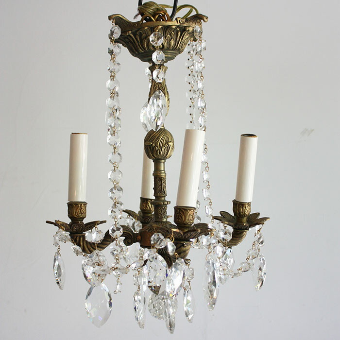 楽天市場】【中古】アンティーク シャンデリア | 天井照明 照明 ランプ