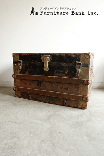楽天市場】【中古】アンティーク トランク | トランクケース トランク
