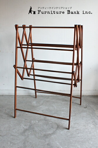 楽天市場】【中古】アンティーク 木製シューズラック キャスター付き