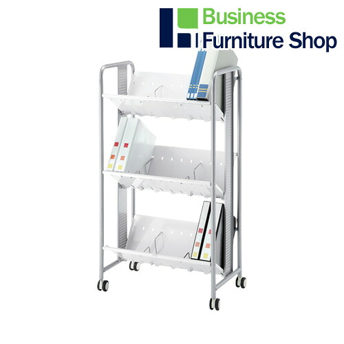 ☆ファイルワゴン YS-41 シルバー 3段(オフィス 事務所)｜Business Furniture Shop