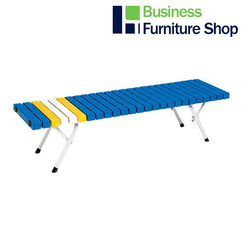 折りたたみベンチ BC-302-415-3 ブルー(オフィス 事務所)｜Business Furniture Shop