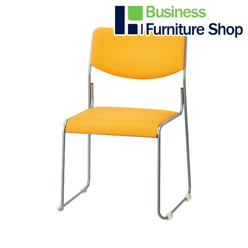 会議イス CM270-MZX レザー オレンジ(オフィス 事務所)｜Business Furniture Shop