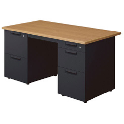 リード 両袖机 LE-147D-32 T2／TBK｜Business Furniture Shop