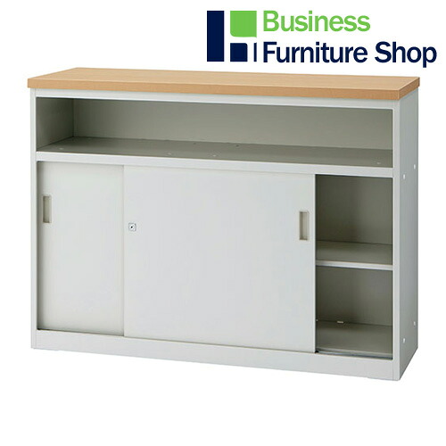 ハイカウンター CS-129HST 中棚付 NA(オフィス 事務所)【CSカウンター】|Business Furniture Shop