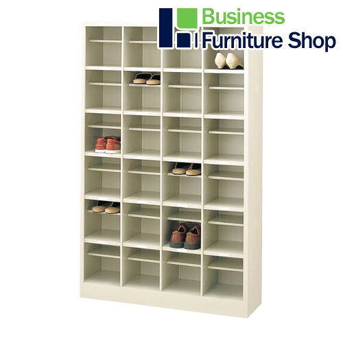 オープンシューズボックス NPS24F 4列6段(オフィス 事務所)|Business Furniture Shop