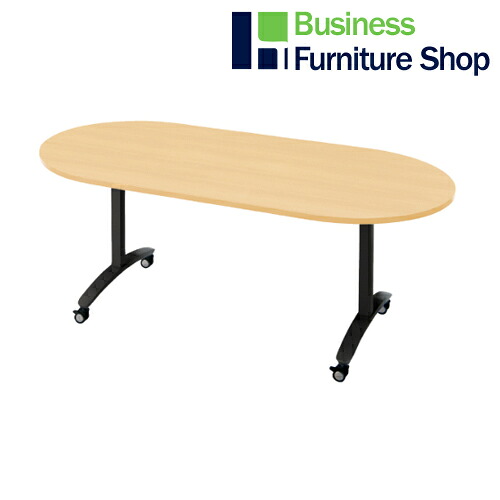 ロンナ 会議テーブル NN-1809TKO WM/BK(オフィス 事務所)｜Business Furniture Shop