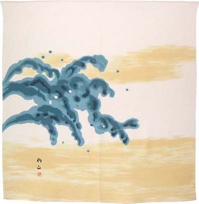 【在庫限り】風呂敷 正絹 f 【光る海】 78cm 絹100% 木村雨山 本格派 絹 高級品 風呂敷専門店 プレゼント 結婚祝い 出産祝い お中元 昇進祝 金婚式 白寿 米寿 喜寿 長寿祝 母の日 父の日 年賀 お歳暮|ふろしきや