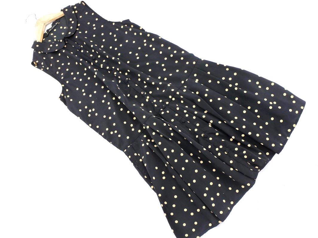 楽天市場 ネコポスok Zara Trf ザラ トラファ ドット シャツ ワンピース Sizes 黒 c6 Used 中古 古着 ブランド古着買取 販売abj ブランド古着ならabj