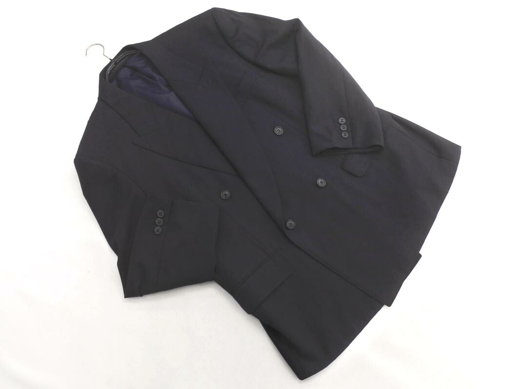 LANVIN ランバン ダブル ジャケット size46/濃紺 ■◇ ☆ gcb0 メンズ【USED】【中古】【古着】【ブランド古着買取・販売ABJ】