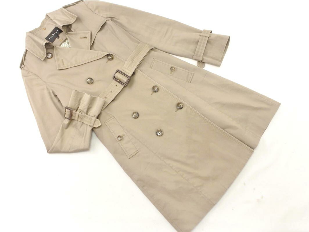 楽天市場】INDIVI インディヴィ/プレーントレンチコート/サッシュ