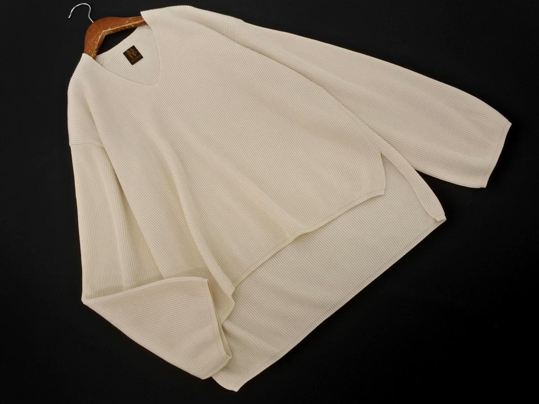 タグ付未使用 バトナー 日本製 4 BATONER ニット エルボーパッチ 楽天市場】未使用 バトナー 日本製 長袖 セーター 4 アイボリー