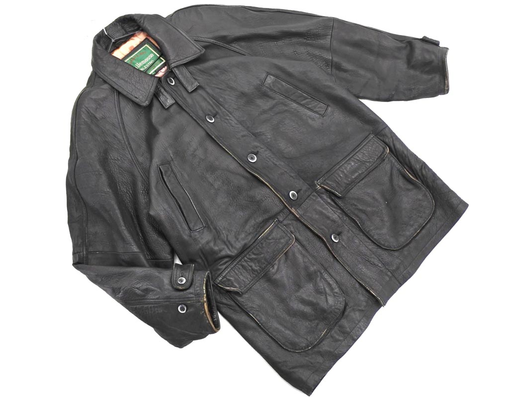 【美品】ロレンツォ アゾラ ブラウンスウェードブルゾン　サイズ46 2880800000042172-1.jpg