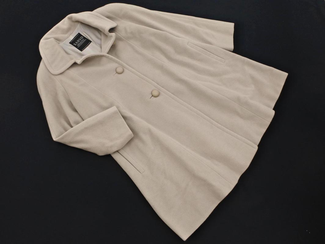 楽天市場】美品【中古】三陽商会 SANYO ステンカラーコート ロング