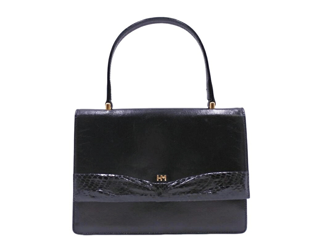 楽天市場】HANAE MORI ハナエ モリ ハンドバッグ ブラウン 茶 型押し