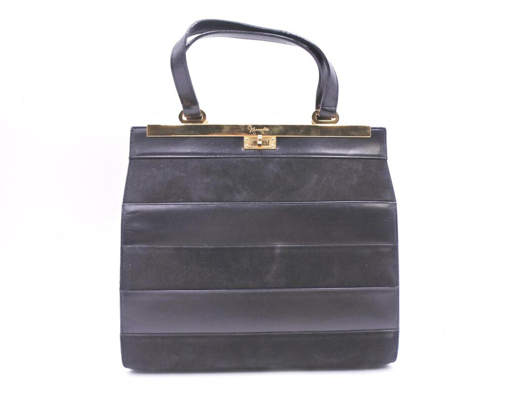 楽天市場】銀座かねまつ ショルダーバッグ レザー ブラック【送料無料