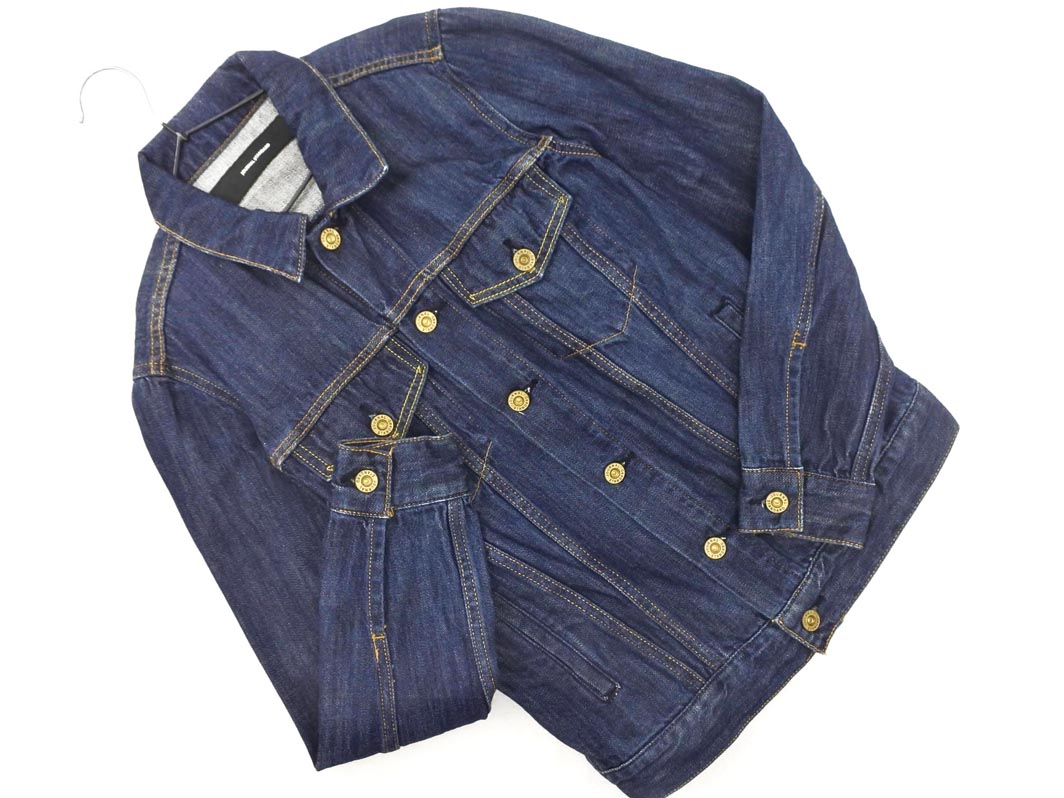ジャーナル スタンダード レリューム ノーカラー デニム ジャケット ② jk2-2312-441_2.jpg