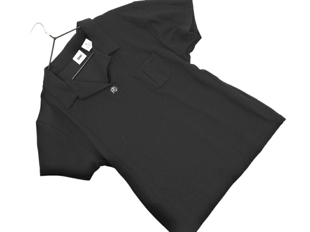 Noah NYC ブラック ストライプ ポロシャツ Summer's Polo - Noah