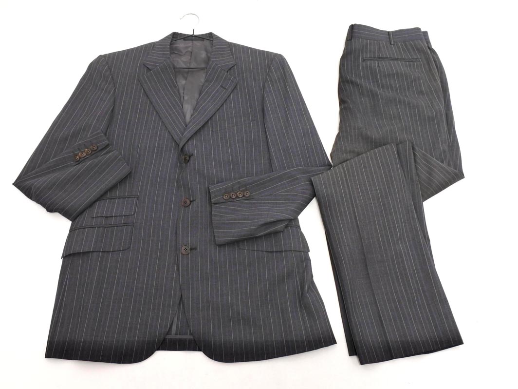 BURBERRY バーバリー　スーツセットアップ　グレー　Mテーラードジャケット 人気》Burberry バーバリー セットアップスーツ グレー Mサイズ