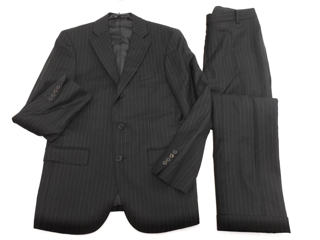 美品♢高級ライン BEAMS F 段返り スーツ セットアップ XL 総裏 高級・美品⭐️ビームスエフ セットアップ スーツ 段返り ネイビー