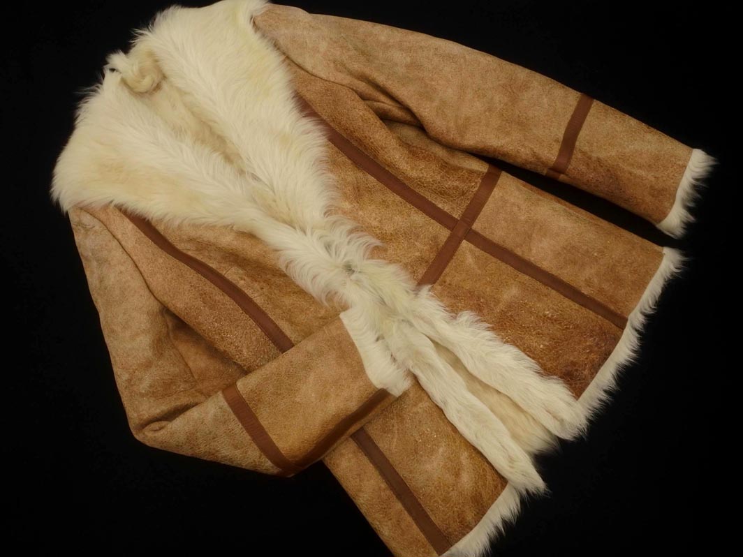 楽天市場】OHGA エコムートンコート ベージュ M '22年 新品同様