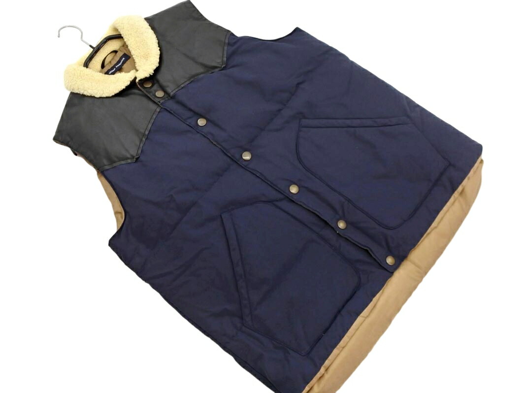 楽天市場】RRL ダブルアールエル ダウン ベスト サイズ:S 襟ムートン