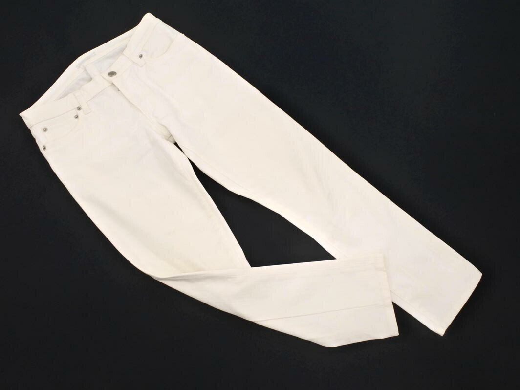 PRADA プラダ ストレッチ デニムパンツ size25/白 ■■ ☆ gcb7 レディース【USED】【中古】【古着】【ブランド古着買取・販売ABJ】 4,769円
