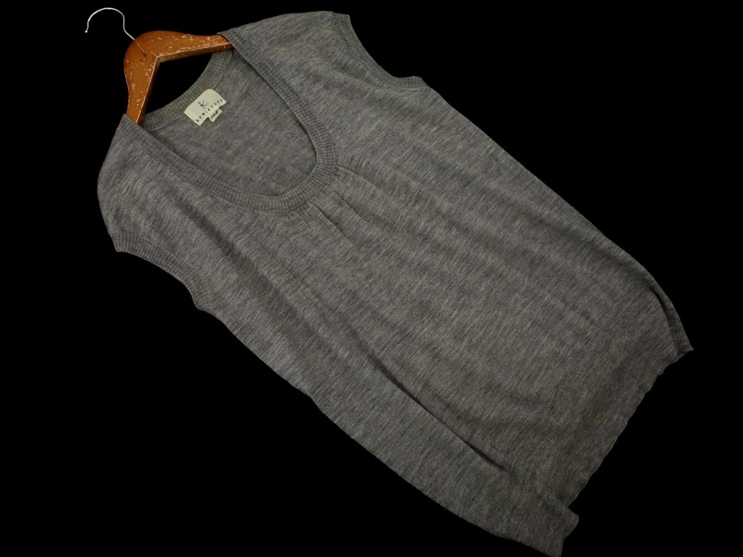 楽天市場】フミカウチダ FUMIKA UCHIDA ウールニットフリルベスト 36