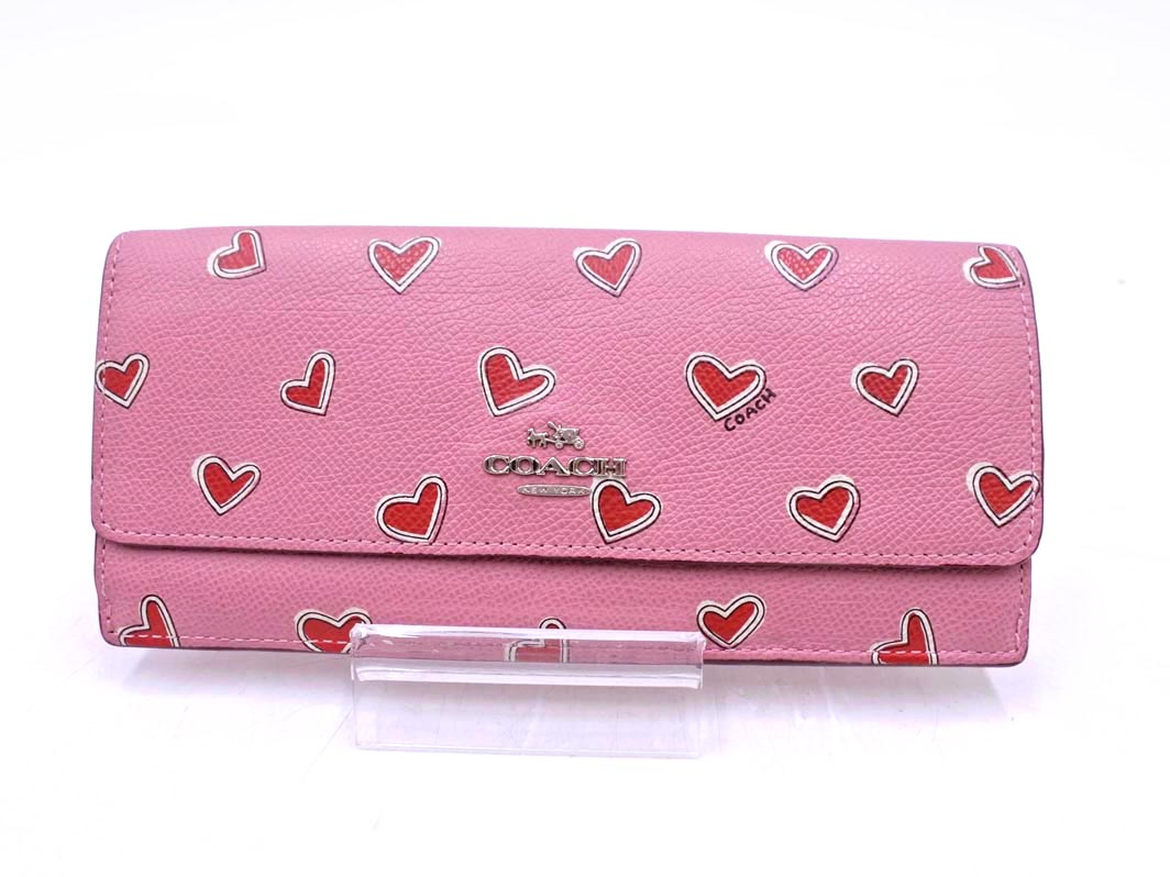 新品　コーチ　coach バレンタイン　ハート　長財布　財布　シグネチャー  馬 新品 コーチ coach バレンタイン ハート 長財布 財布