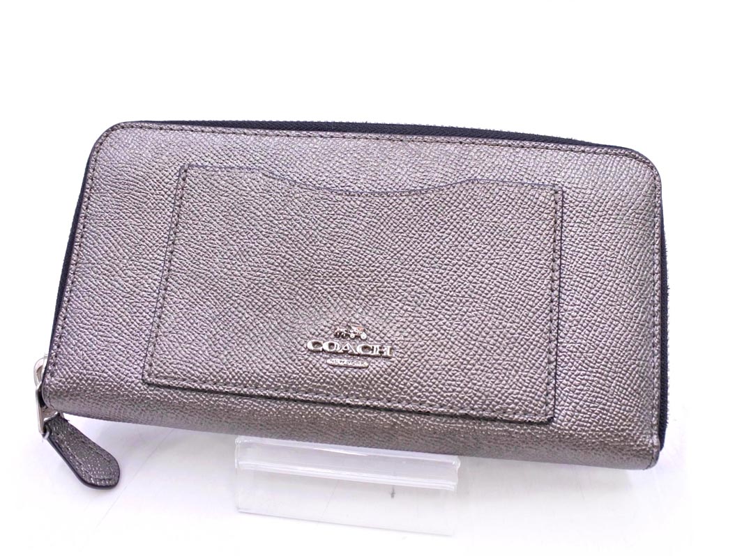 楽天市場】コーチ COACH 長財布 ネイビーxブルー レザー