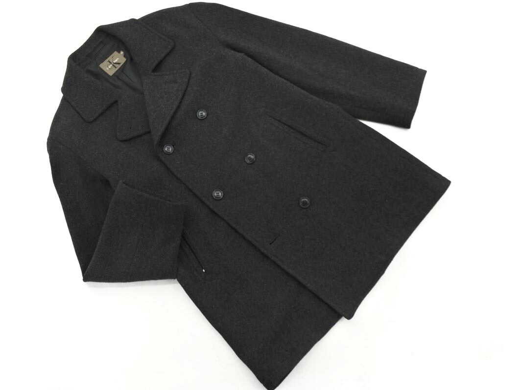   ブラックレザー コートCK M 202508251414115588692342068abf