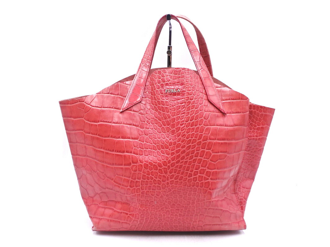 楽天市場】【中古】【バッグ】FURLA フルラ 型押しクロコダイル