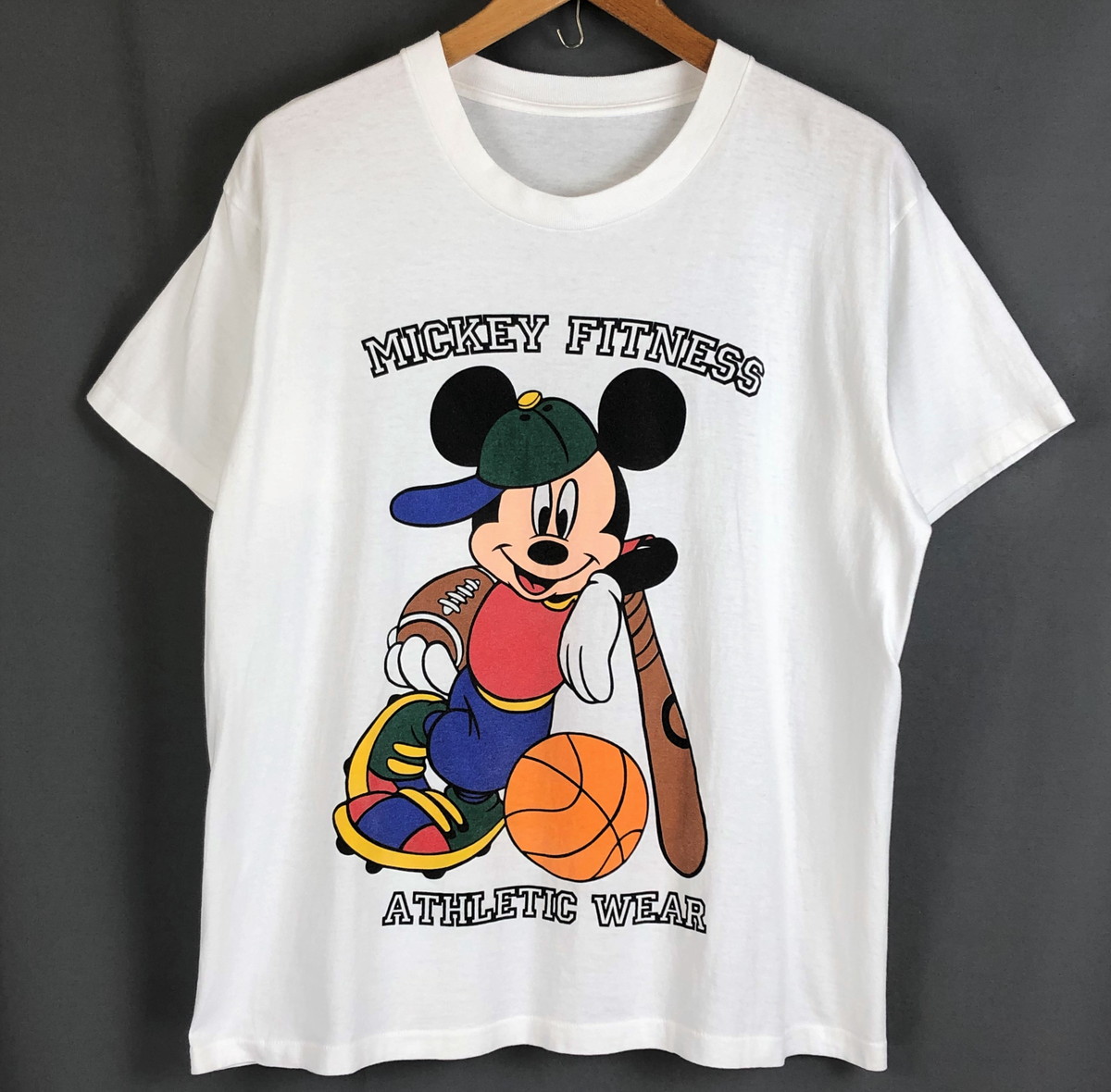 【楽天市場】DISNEY キャラクタープリントTシャツ MICKEY FITNESS ミッキーマウス ヴィンテージ ホワイト系 メンズXL
