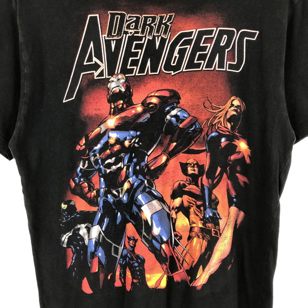 楽天市場 古着 Marvel マーベルコミック キャラクタープリントtシャツ Dark Avengers ブラック系 メンズm N 古着lab