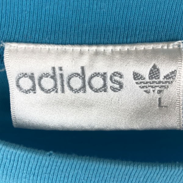 楽天市場 古着 Adidas アディダス デザインtシャツ 銀タグ 万国旗タグ ドルマンスリーブ 80年代 ヴィンテージ ブルー系 メンズxl 中古 N 古着lab