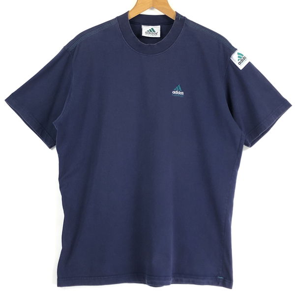 楽天市場 古着 Adidas アディダス Equipment 無地tシャツ ワンポイントtシャツ 90年代 ネイビー系 メンズm 中古 N 古着lab