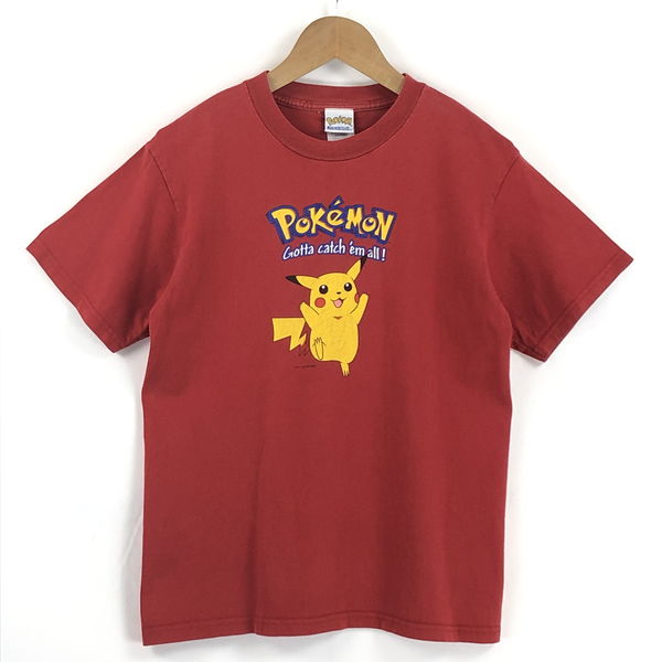 楽天市場 古着 Pok E Mon ポケットモンスター ポケモン キャラクターtシャツ ピカチュウ レッド系 レディースs 中古 N 古着lab